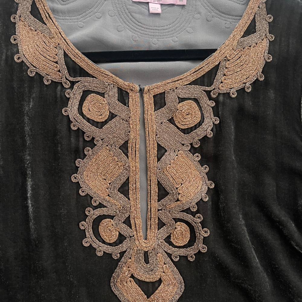 Velvet Embroidered Top - Picture 5 of 5